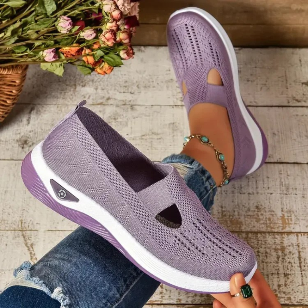 Kvinders casual slip-on ortopædiske gåsko – åndbare og komfortable hele dagen