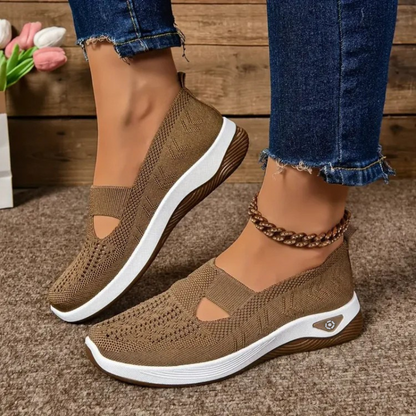 Kvinders casual slip-on ortopædiske gåsko – åndbare og komfortable hele dagen