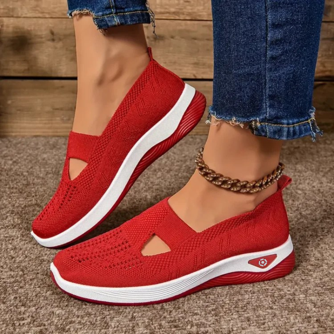 Kvinders casual slip-on ortopædiske gåsko – åndbare og komfortable hele dagen