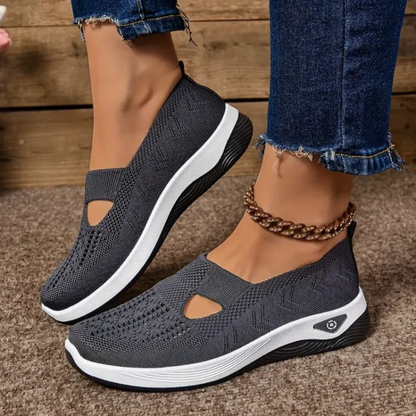 Kvinders casual slip-on ortopædiske gåsko – åndbare og komfortable hele dagen