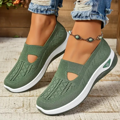 Kvinders casual slip-on ortopædiske gåsko – åndbare og komfortable hele dagen