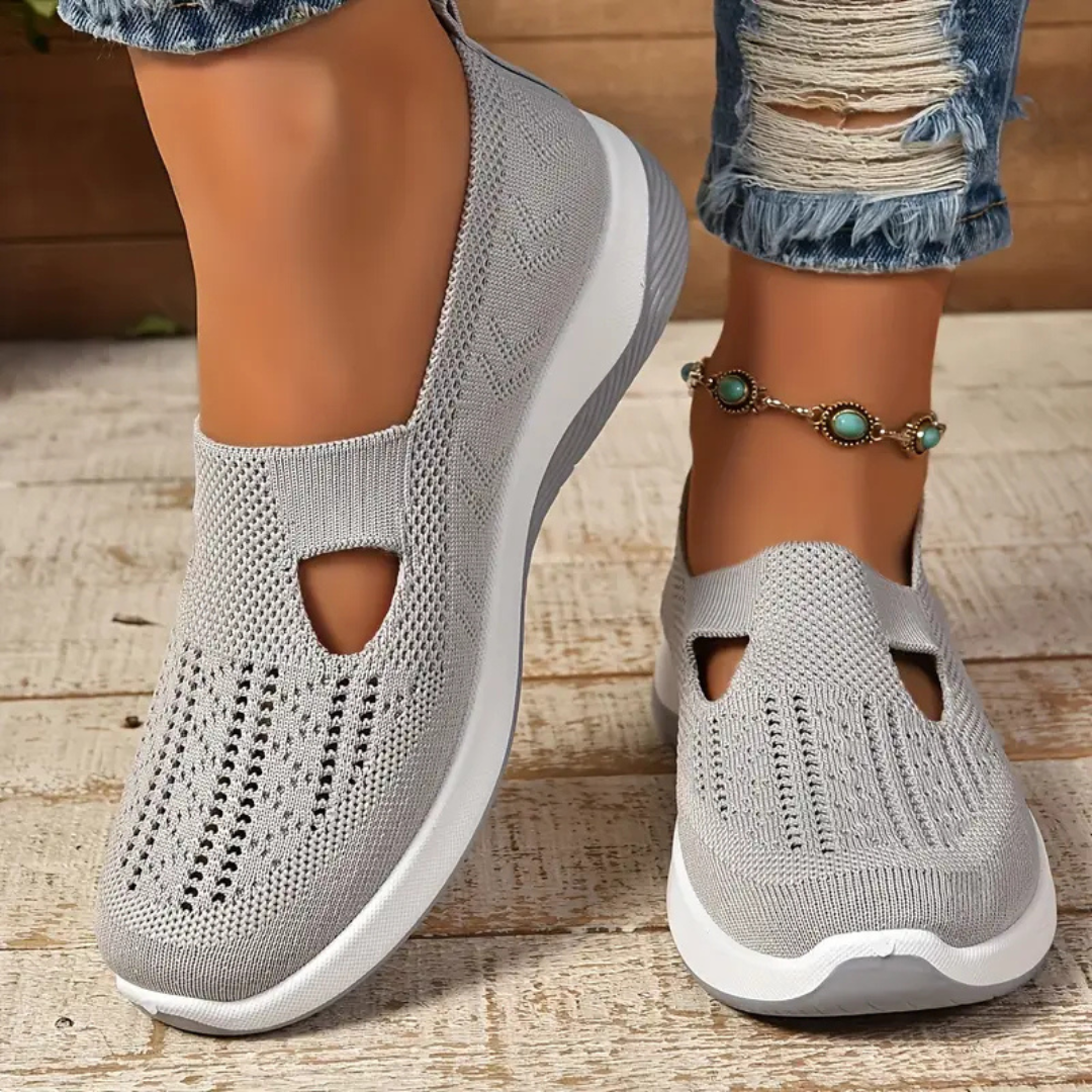 Kvinders casual slip-on ortopædiske gåsko – åndbare og komfortable hele dagen