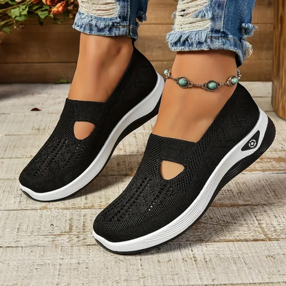 Kvinders casual slip-on ortopædiske gåsko – åndbare og komfortable hele dagen