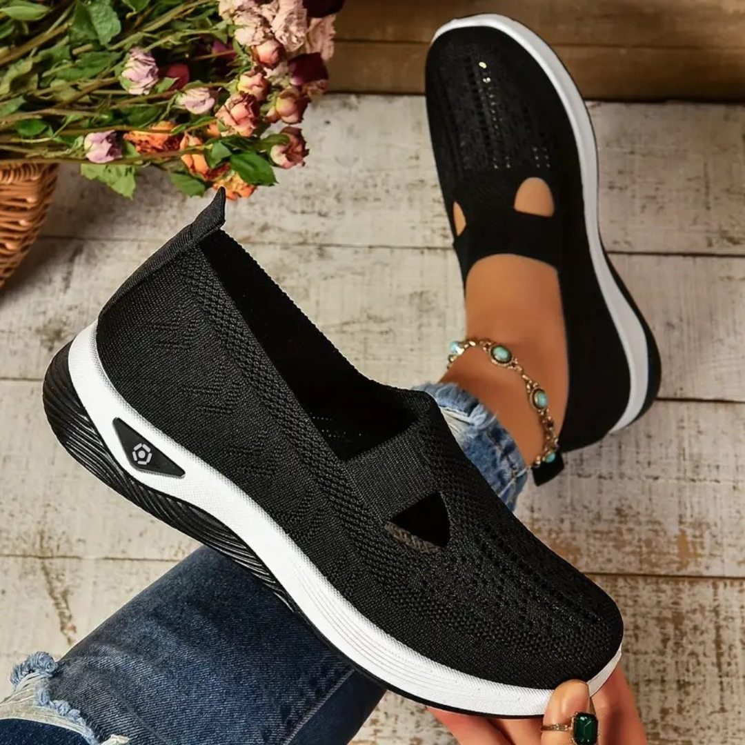 Kvinders casual slip-on ortopædiske gåsko – åndbare og komfortable hele dagen