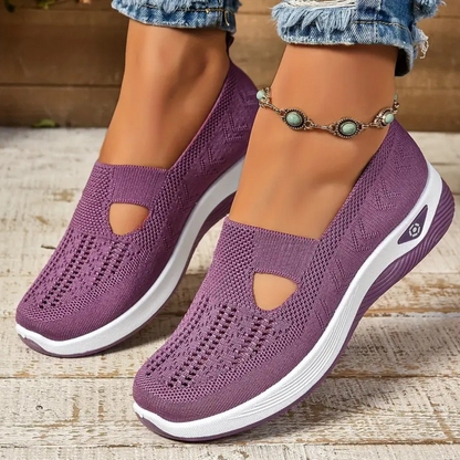 Kvinders casual slip-on ortopædiske gåsko – åndbare og komfortable hele dagen