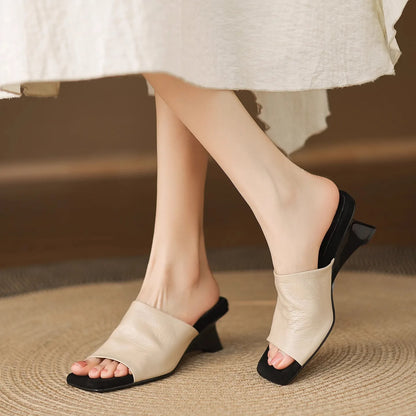 Hanne Slip-on Blokhæl Sandale