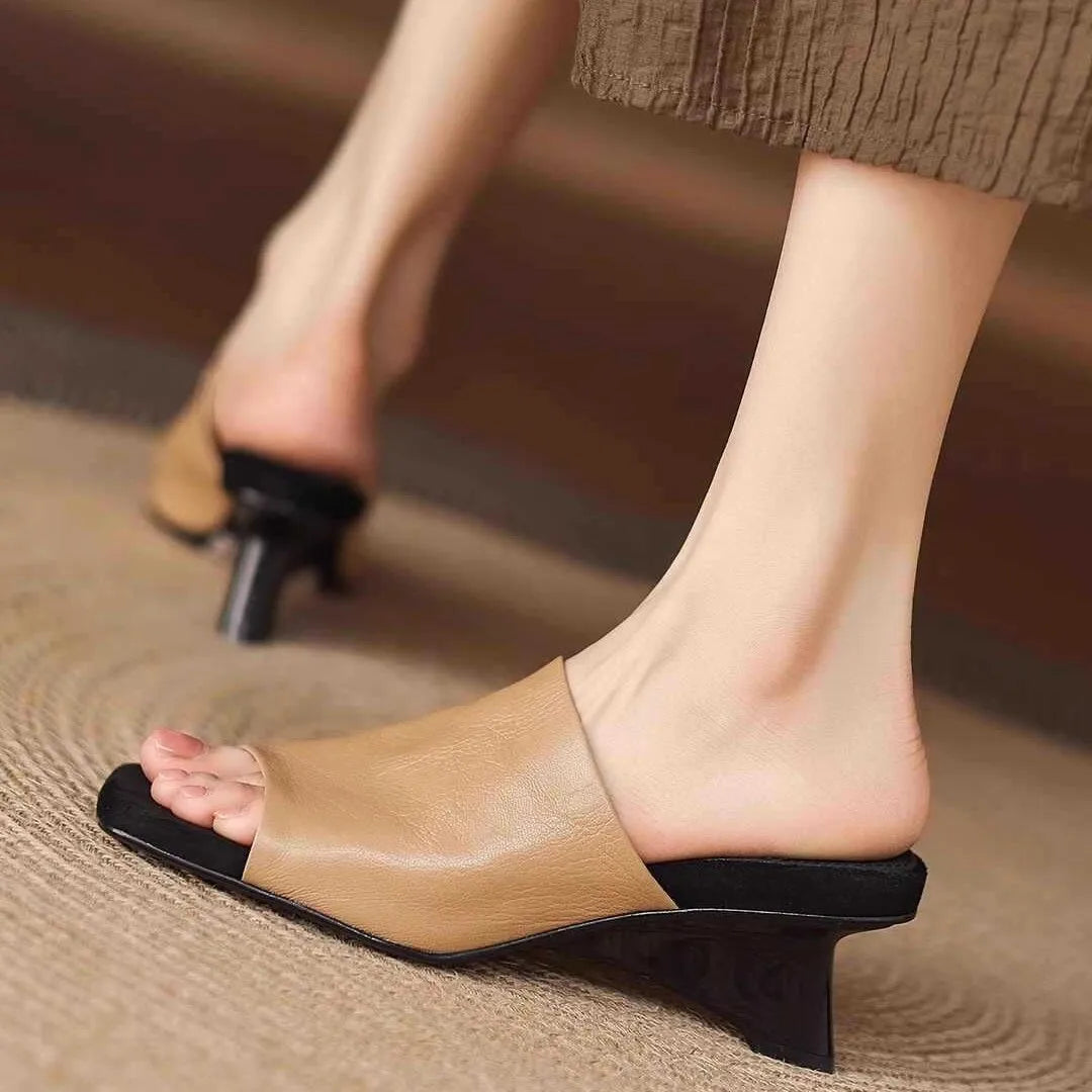 Hanne Slip-on Blokhæl Sandale